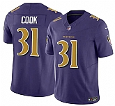 Men & Women & Youth Baltimore Ravens #31 Dalvin Cook Purple 2024 F.U.S.E. Color Rush Vapor Limited Football Stitched Jersey,baseball caps,new era cap wholesale,wholesale hats